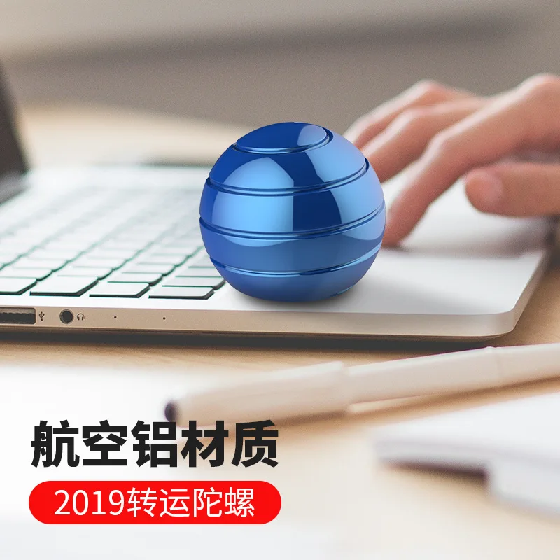 

Fingertip rotary decompression toy fully disassembled rotating tabletop ball transfer gyro