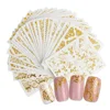 20 hojas de oro 3d de uñas de arte pegatinas de calcomanías diseños mixtos adhesivo de uñas decoración de salón de LAAD301-326 ► Foto 1/6