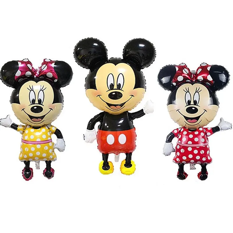 

110cm Giant Mickey Minnie Mouse foil Balloon Cartoon Birthday Party decorations Kids Baby shower Party baloon Toys balloons