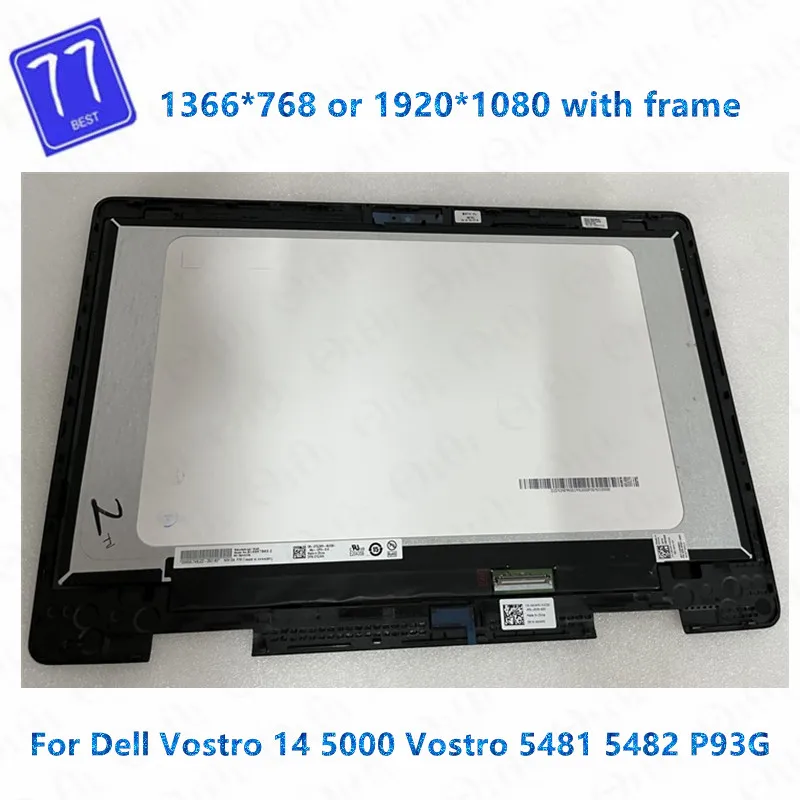 

Original For Dell Inspiron 14 5481 5482 5485 5491 2-in-1 P93G P93G001 1920*1080 LCD Touch Digitizer Screen Replacement Assembly