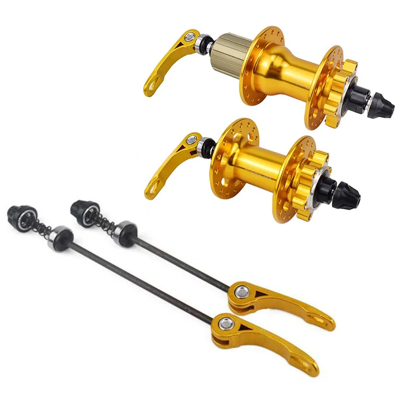 

1Pair Of Quick Release Lever 32 Hole MTB Bike Bicycle Cassette Hub Metal Alloy