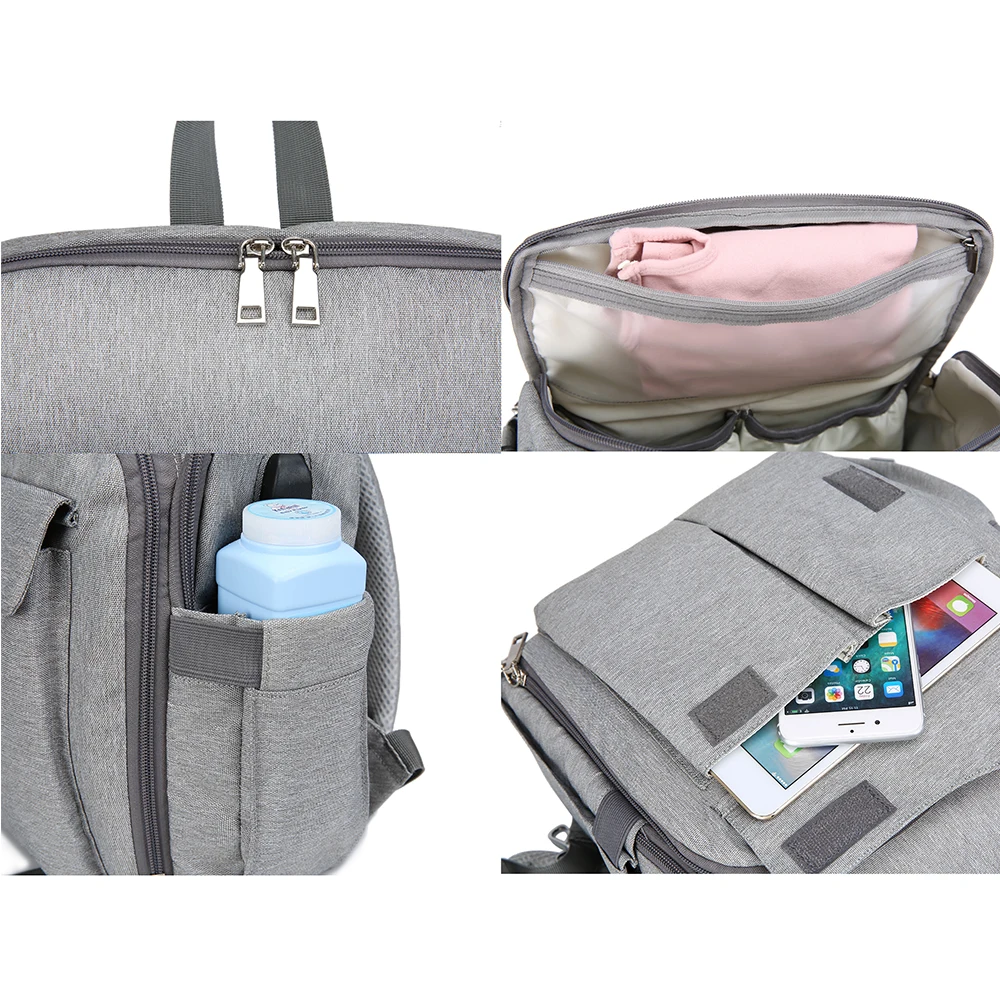 Multi-functional mom backpack diaper bags portable changing baby chair function bag handbag maternity bag nappy travel pack
