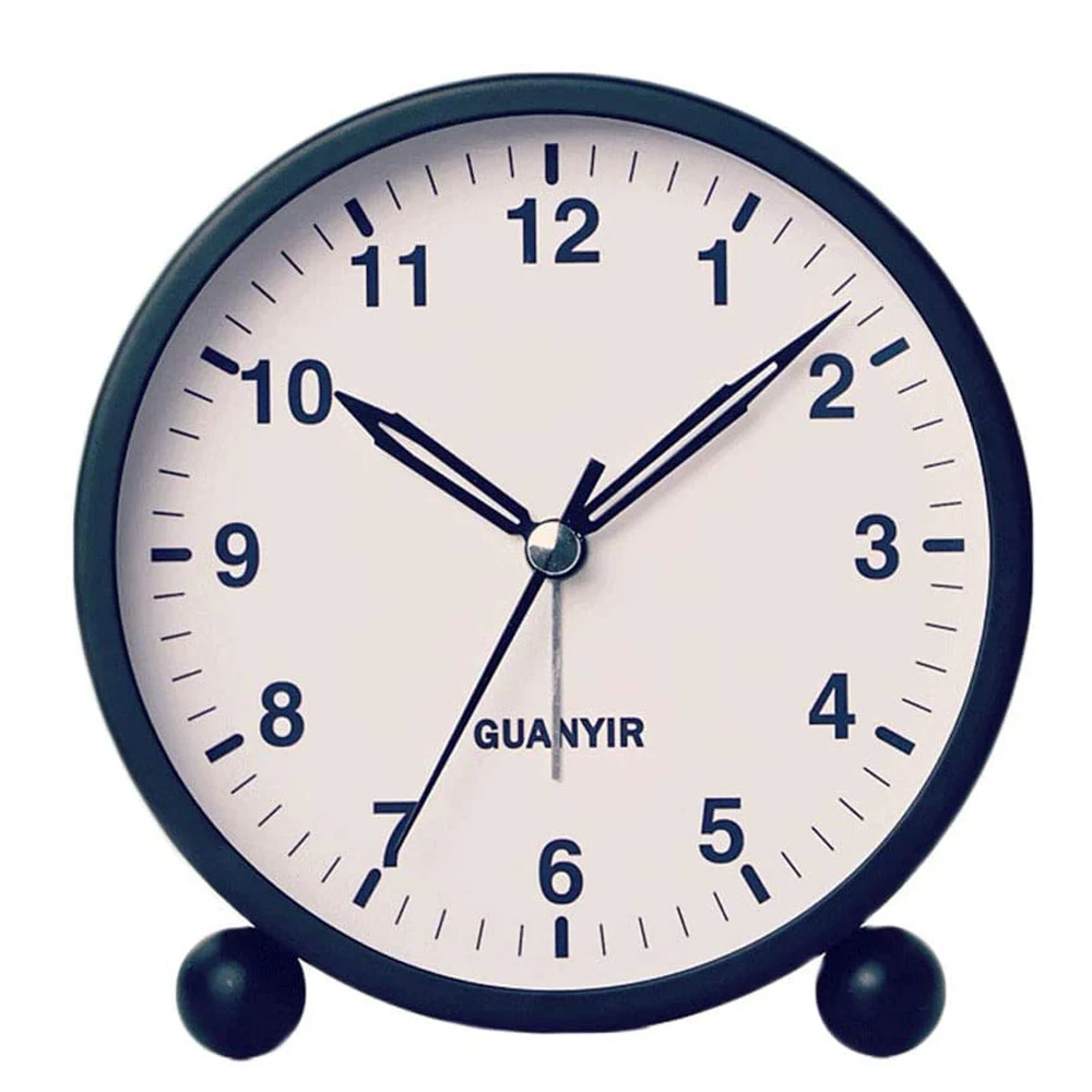 Alarm Clocks Battery Powered Desk Clock Bedside Luminous Kids For Bedrooms Travel Table With Night Light Red | Дом и сад