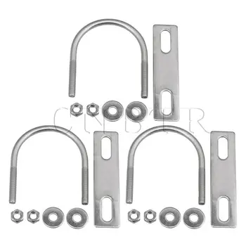 

CNBTR 304 Stainless Steel U Bolt Set Marine Boat Deck Hardware M6x51 Set of 3