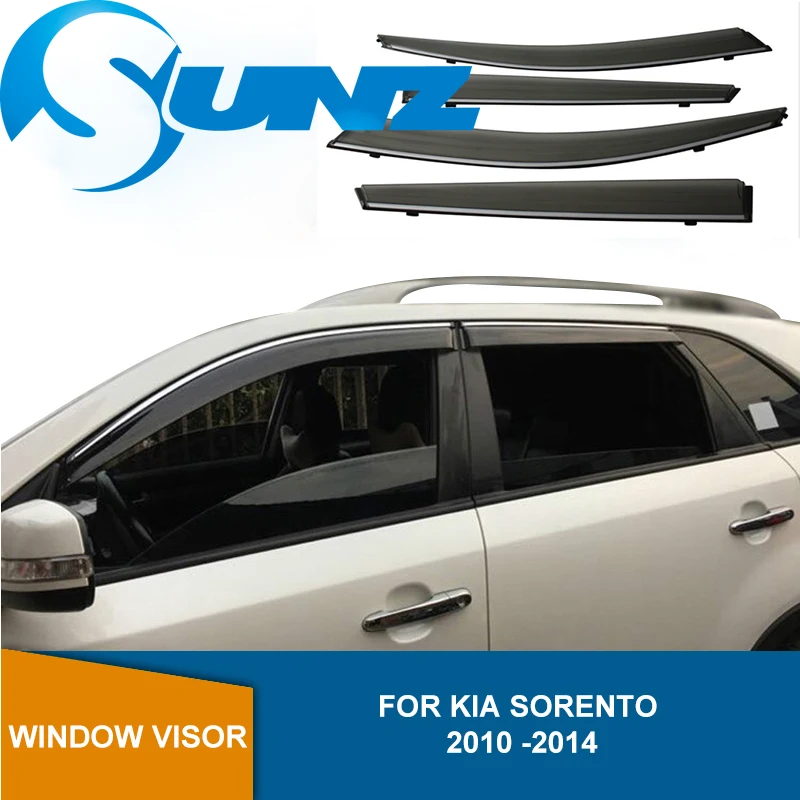 Боковых окон для Kia Sorento 2010 2011 2012 2013 2014 дым Защита от солнца Дождь гвардии