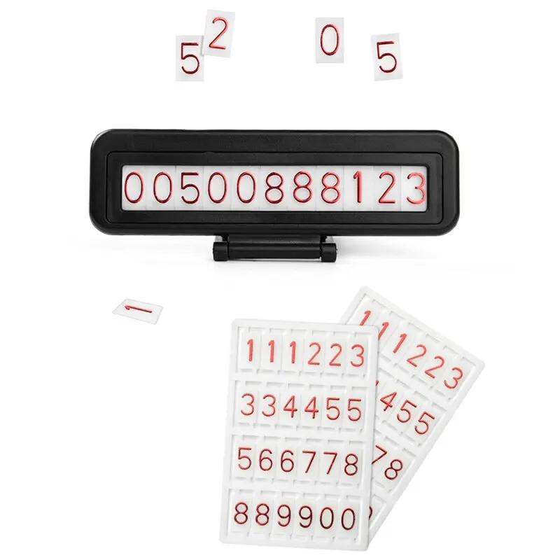 Автомобильный временный стоп знак инновационный стильный знак съемный Световой номер мобильный телефон кронштейн