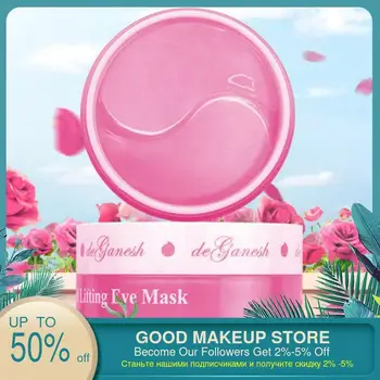 

Moisturizing Firming Eye Masks 60Pieces Collagen Crystal Smooth Lifting Firmness Eye Patches Dark Circles Fine Lines Removal
