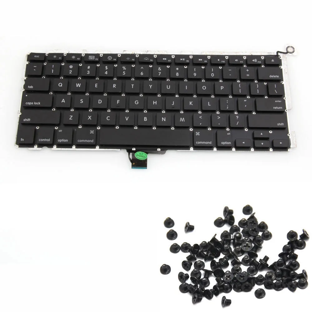 Клавиатура ноутбука A1278 США для Apple Macbook Pro 1" A1278 MC700 MC724 MD313 MD314 клавиатура на замену с винтами клавиатуры - Цвет: US Keyboard