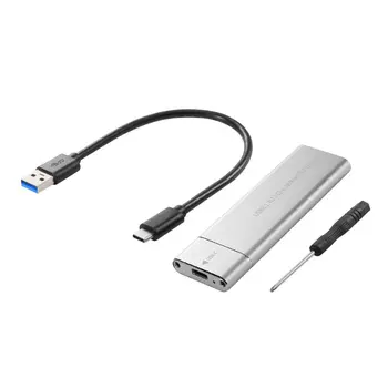 

USB 3.1 to M.2 NVME PCIe SSD Enclosure, NVME M-Key to Type C Adapter Case For nvme SSD USB3.1 to M.2 NGFF SATA SSD case box