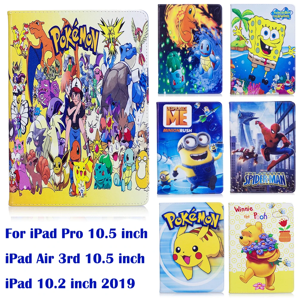 Чехол книжка с подставкой для Apple iPad 10 2 2019 Pro 5 &quot Air 3 чехол мультяшным Микки