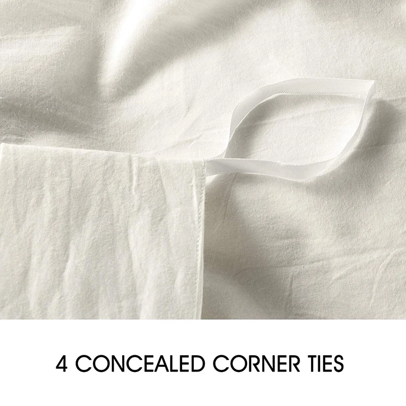 

Hot New White Quilt Cover Set 3 Piece Luxury Soft Bed Set with Button Closure Duvet Cover Pillowcase Home Textile Bedding