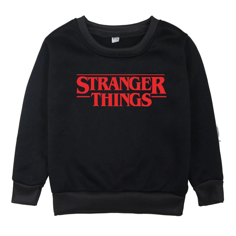 Hoodies 2 Для маленьких мальчиков и девочек модные свитеры зимние Демисезонный для детей с принтом из сериала очень странные длинный костюм с рукавами детская футболка одежда для детей - Цвет: Hoodies 2