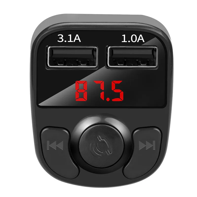 Bluetooth 3.1A автомобильное зарядное устройство для мобильного телефона быстрое зарядное устройство Поддержка FM MP3 автомобильное зарядное устройство двойной USB зарядное устройство для телефона адаптер