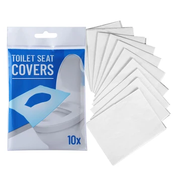 

100pcs Hotel Non Slip Flushable Universal Portable Household Kids Adults Disposable Toilet Seat Cover Paper Mat Bathroom Private