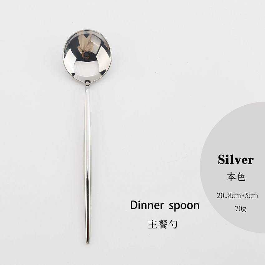 3 High Quality Gold Cutlery Set Stainless Steel Portable Dinnerware Set Mirror Polishing Food Steak Fork Spoon Knife Chopstick 1pc - Цвет: 3