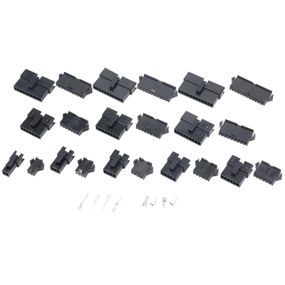 

10 Sets/lots 2/3/4/5/6/7/8/9/10/11/12Pin SM2.54 series Multipole Connector plug, With ternimal male and female