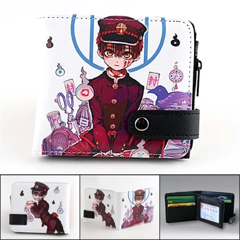 

Anime Toilet-Bound Hanako-kun PU Wallet Nene Yashiro Short Bifold Boys Girls Purse Card Coin Pocket Holder Layers Cartoon Purses