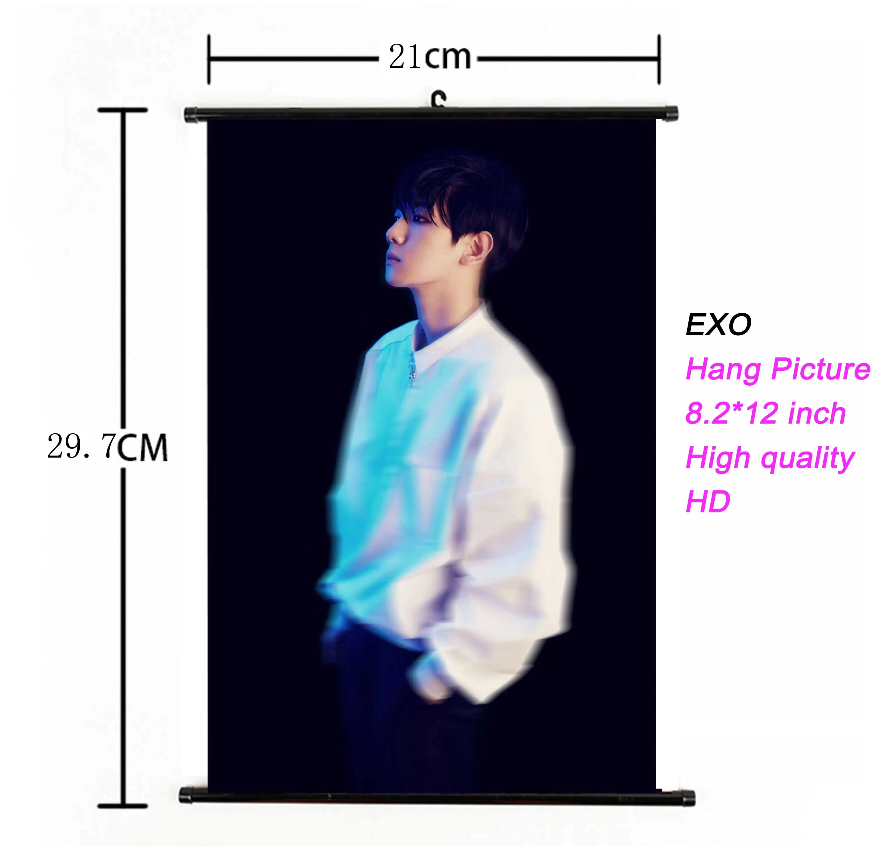 36 Kpop EXO висячий плакат для поклонников коллекции подарков ткань 21*30 см Высокое качество k-pop EXO альбом висячая картина фото плакат - Цвет: 36