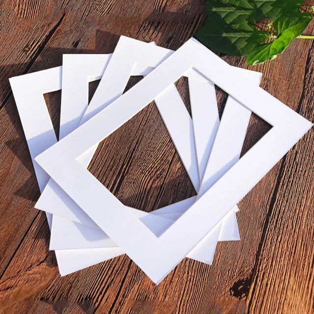 15pcs White Photo Mats Rectangle Paper Mounts For 6/7/8/10/16 Inch A4 A3  Picture Frames Photo Decor Photo Mat Paper Photo Frame - Frame - AliExpress