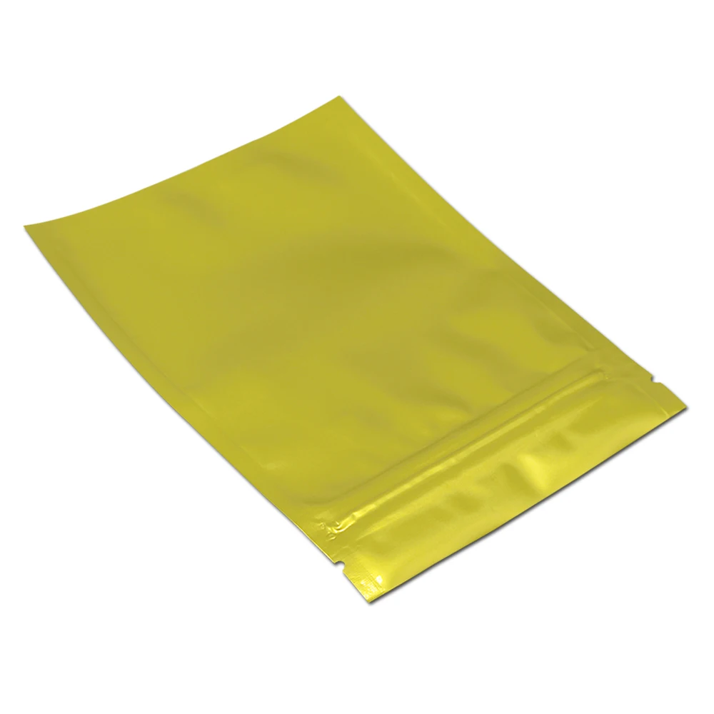 200 шт./лот, яркие прозрачные пакеты из алюминиевой фольги с замком-молнией, пакеты для хранения продуктов, пакеты для хранения, герметичные пакеты с застежкой-молнией
