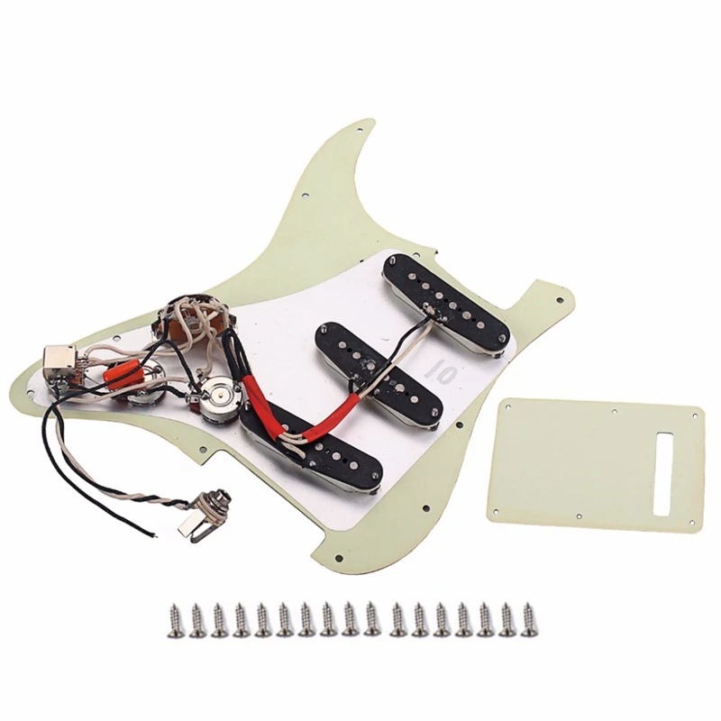 Прямая поставка-Prewired-Loaded Sss Pickguard Alnico V звукосниматели для гитары Strat