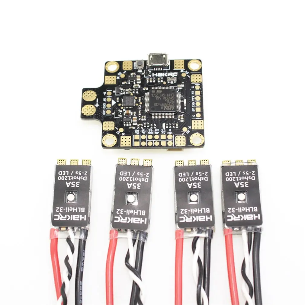 HAKRC PDB F4 Контроллер полета Betaflight OSD с 4 в 1 BLHeli 35A ESC для радиоуправляемого дрона FPV гоночные запчасти аксессуар