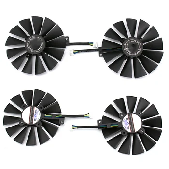 

Durable Graphics Card Fan Replacement 4PIN Video Card Cooling Fans for ASUS DUAL-RX580-8G Repair Parts