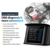 OBDSPACE P10 Смарт OBD2 бортовой компьютер HUD датчик Автомобильный спидометр воды охлаждающей жидкости температура потребление топлива отображение напряжения ► Фото 3/6