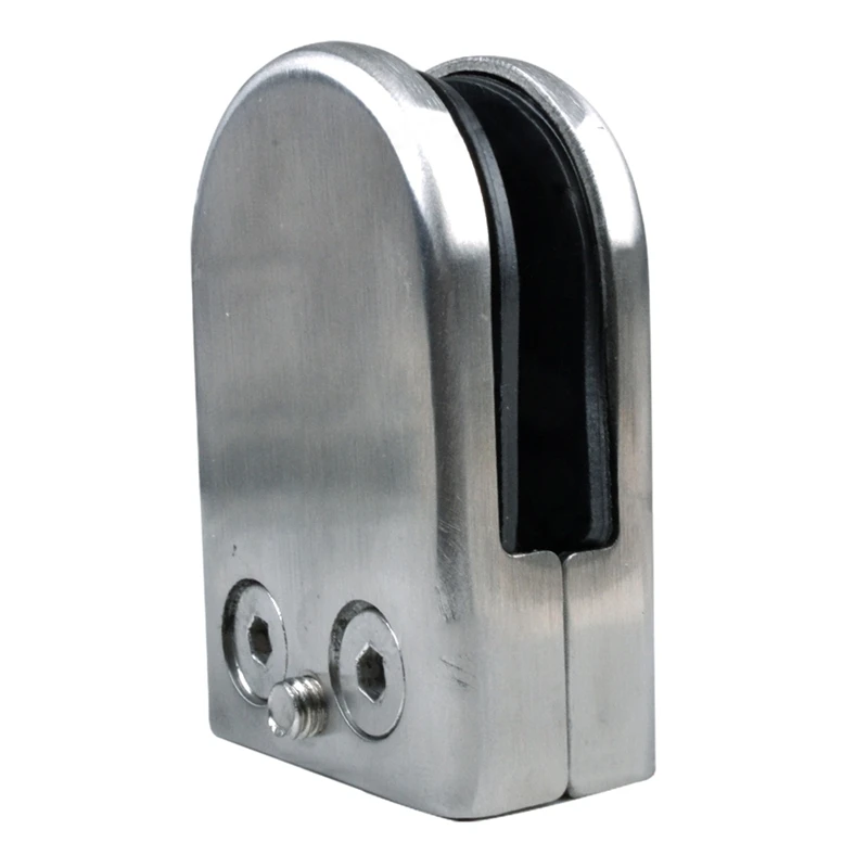 

8X Stainless Steel Glass Clamp Holder For Window Balustrade Handrail 65*43*26 mm