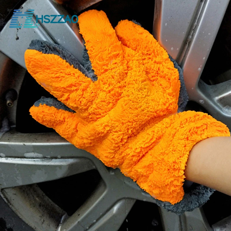 1 Pcs Ultra-Luxury Microfiber Car Wash Gloves Car Cleaning Tool Home use Multi-function Cleaning Brush Detailing microfiber car mitt car cleaning gloves microfiber cleaning gloves microfiber washing gloves microfiber gloves