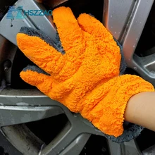 1 шт. ультра-Роскошные перчатки из микрофибры для мытья автомобиля инструмент для уборки дома многофункциональная щетка для чистки детейли...