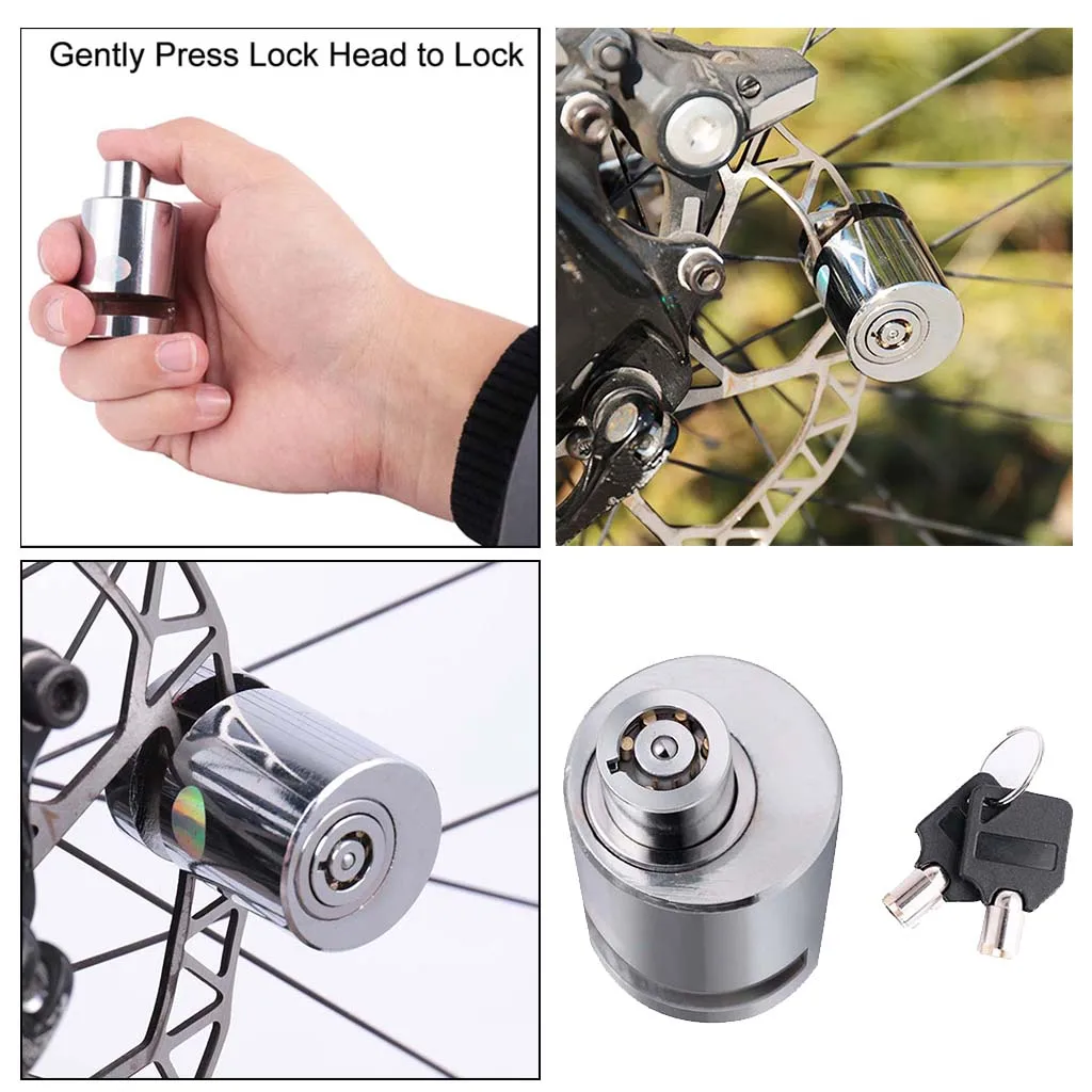 Motorcycle Scooter Security Anti-theft Wheel Cycling Bike Bicycle Disc Brake Lock with 2 Keys