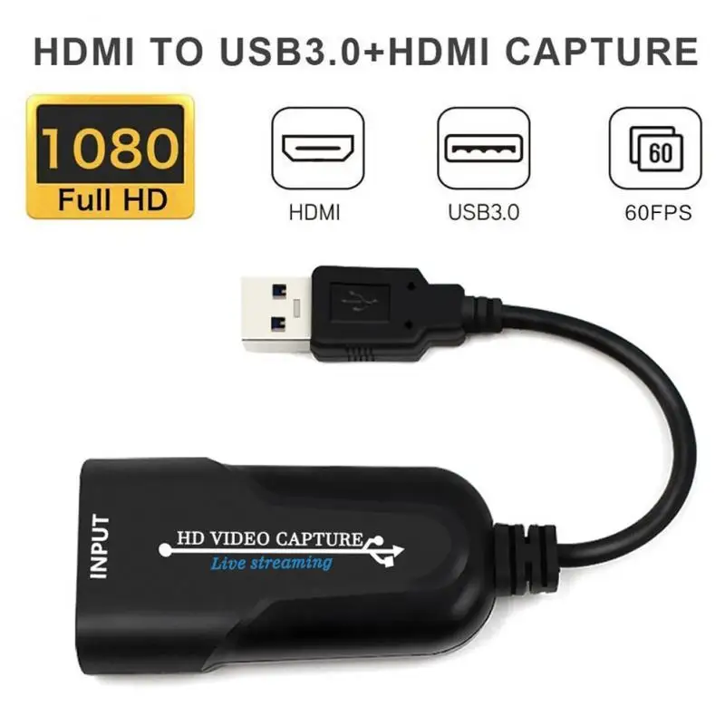 USB 3 0 HDMI Игровая карта захвата 1080P placa видео надежный потоковый адаптер лучший