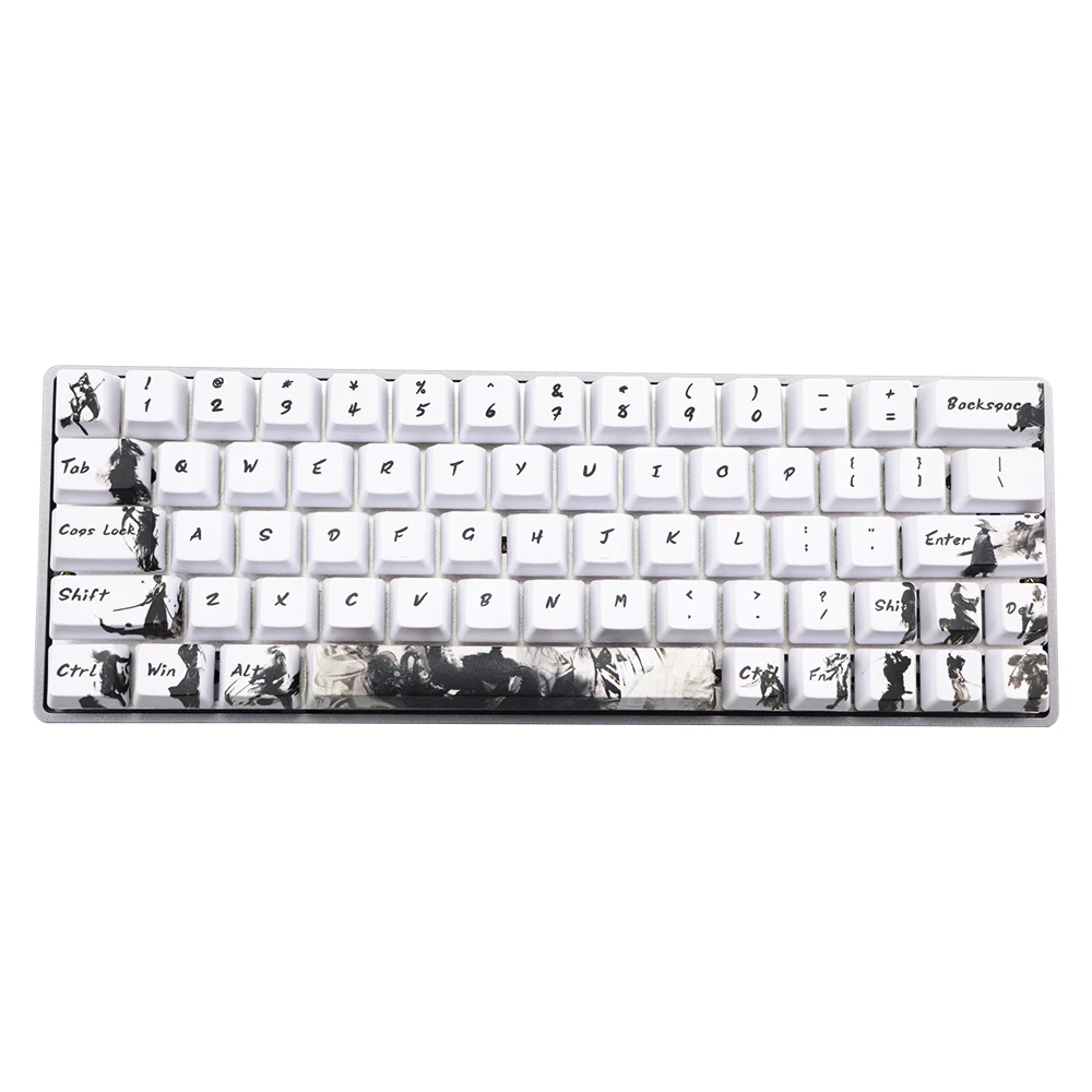 Perfil do Oem do Keycap Pbt da Tintura-subbed para Chaves Annie Poker Gk61 Gk64 Dz60 Teclado Cavaleiro Errant Keycaps Gh60 Rk61 - Alt61 - Imagem 3
