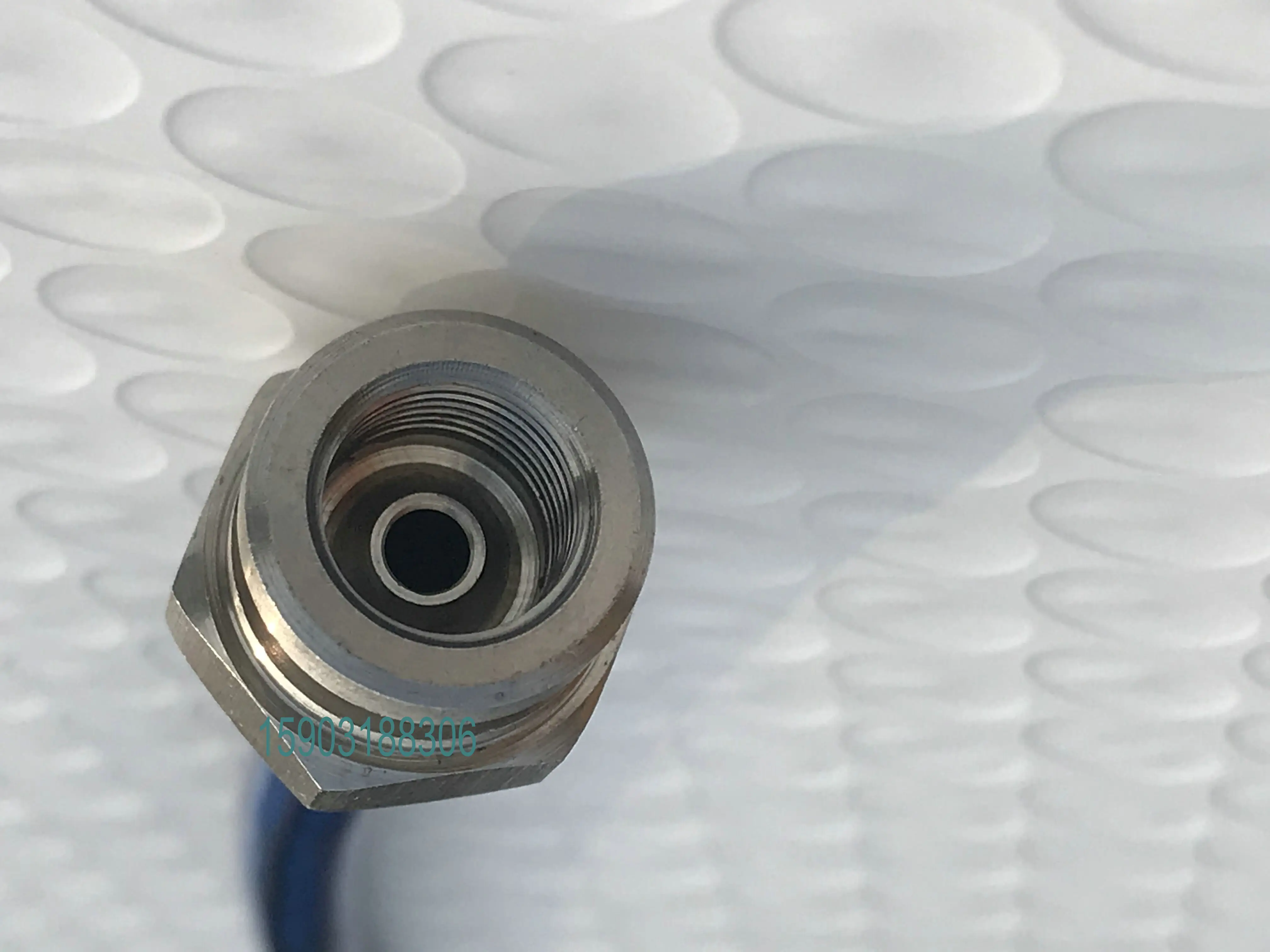 자동차 오토바이 금속 꼰 PTFE 안감 PU 커버 연료 라인, 볼록 육각 조인트 및 밴조 피팅