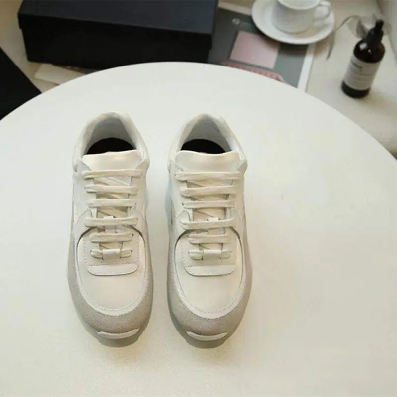 

women sneaker New 2019 Brand Women Sneakers Designer Sneakers Lace Up Leather Dad shoes Design Casual Trainer Women shoes