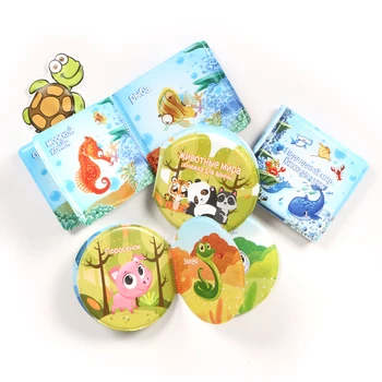 Russian Bath Books for Baby Bathroom Bathing Toy Cute Animal EVA Book Waterproof With BB Whistle Learning Educational Toys 1