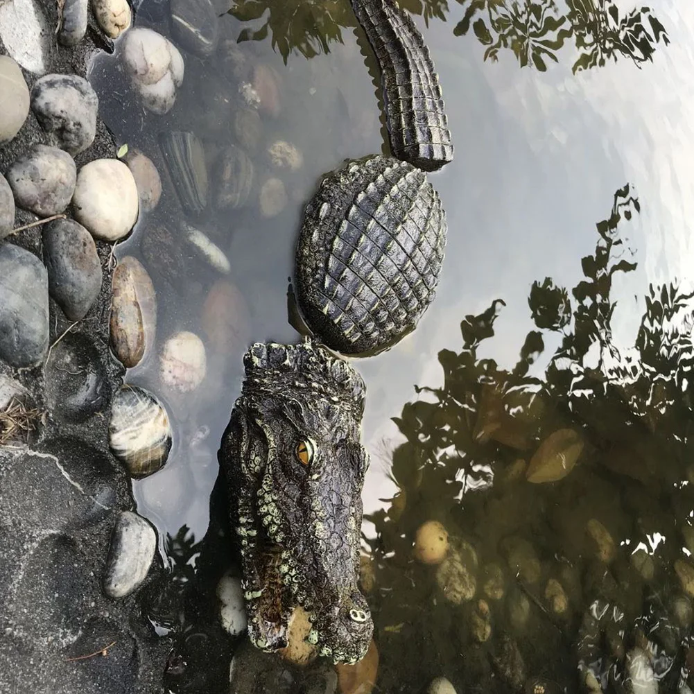 3 шт./компл. искусственный высокое качество плавающая смолы крокодилов для пруд для садовых прудов украшения P7Ding