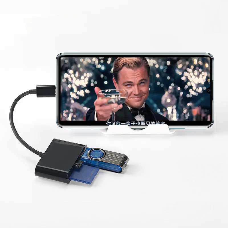 USB Type C Card Reader To SD TF USB Connection Smart Memory Card Reader Adapter For Macbook Cell Phone Samsung Huawei Samsung card reader,sd card reader