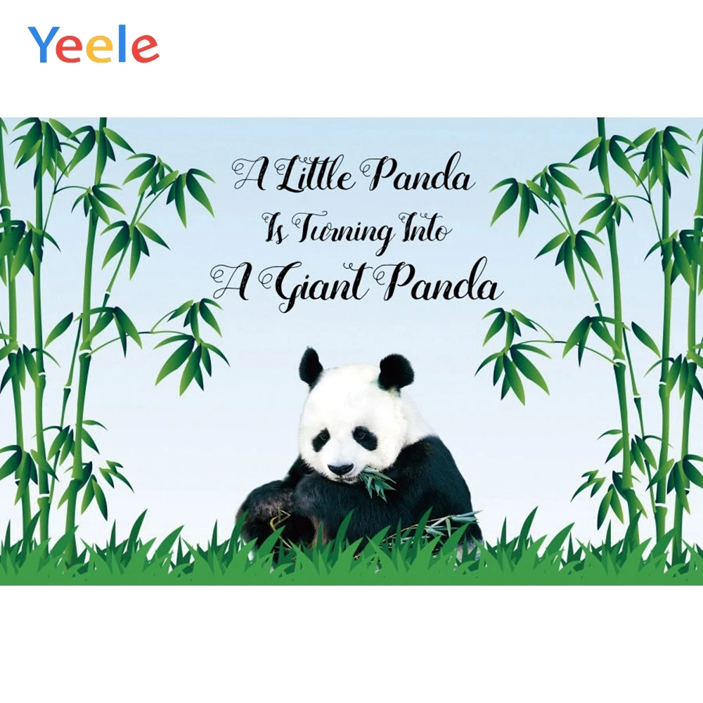 

Photophone Panda Bamboo Animal Woodland Photography Backdrop Newborn Baby Shower Kids Birthday Background Photo Studio Photocall