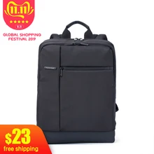 Xiaomi Mi рюкзак классический Бизнес рюкзаки 17L Ёмкость студентов сумка для ноутбука Для мужчин Для женщин сумки для ноутбука диагональю 15 дюймов, Лидер продаж