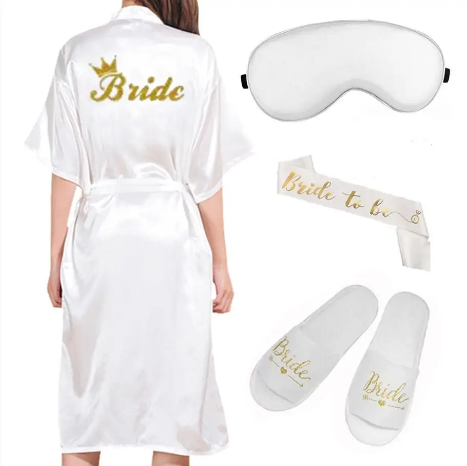 

Длинный халат на заказ, Свадебный индивидуальный халат для свадебной вечеринки, мягкое искусственное шелковое кимоно для женщин, Халат
