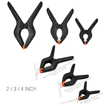 

10pcs Plastic A-Shape Strong Clip Adjustable Nylon Fixed Spring Clip Hand Tool Parts DIY Woodworking Carpentry Fixed Tools