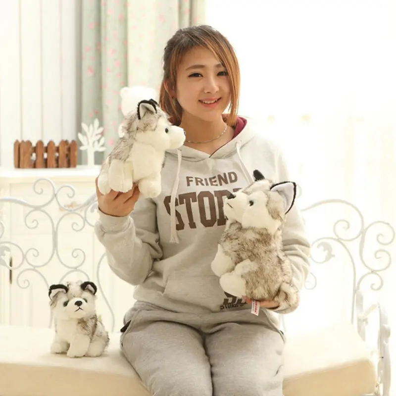 18cm 7 Plush Doll Soft Toy Husky Dog Baby Kids Cute Stuffed Toys Gift Kid birthday gift lovely doll dog pet doll