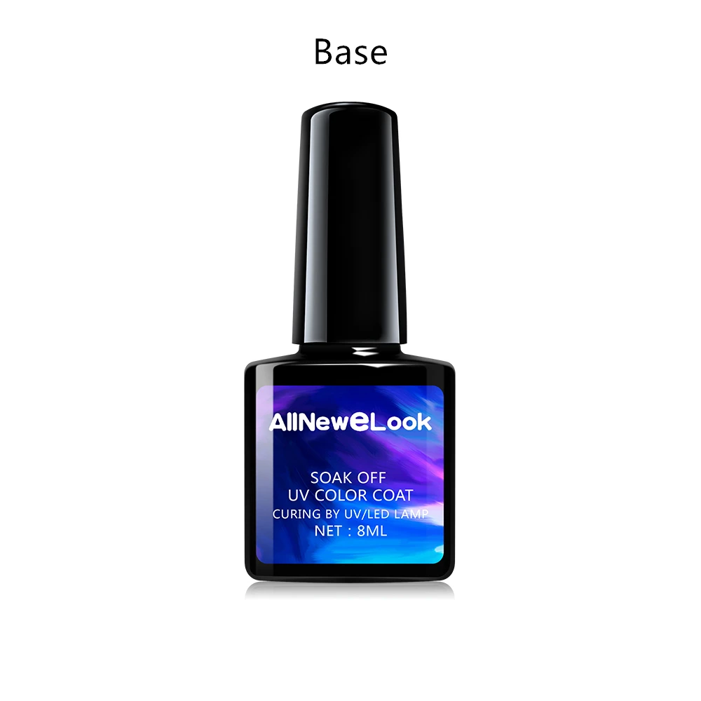 Allneweook 8 мл Праймер Гель-лак замачиваемый Гель-лак УФ светодиодный Гель-лак для ногтей Базовое покрытие не протирать верхний цвет - Color: BASE
