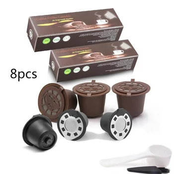 

Reusable Compatible Capsule For Nespresso Coffee Machine Refillable Filter Essenza, Essenza Krups, U, Umilk, Citiz Lattissima+