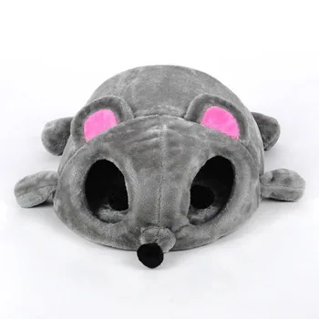 

Small Cats Dogs Cave Bed Removable Kisses Bottom Cat House Mouse For Cats Supplies Waterproof Cats House Mouse Form Pet Bed