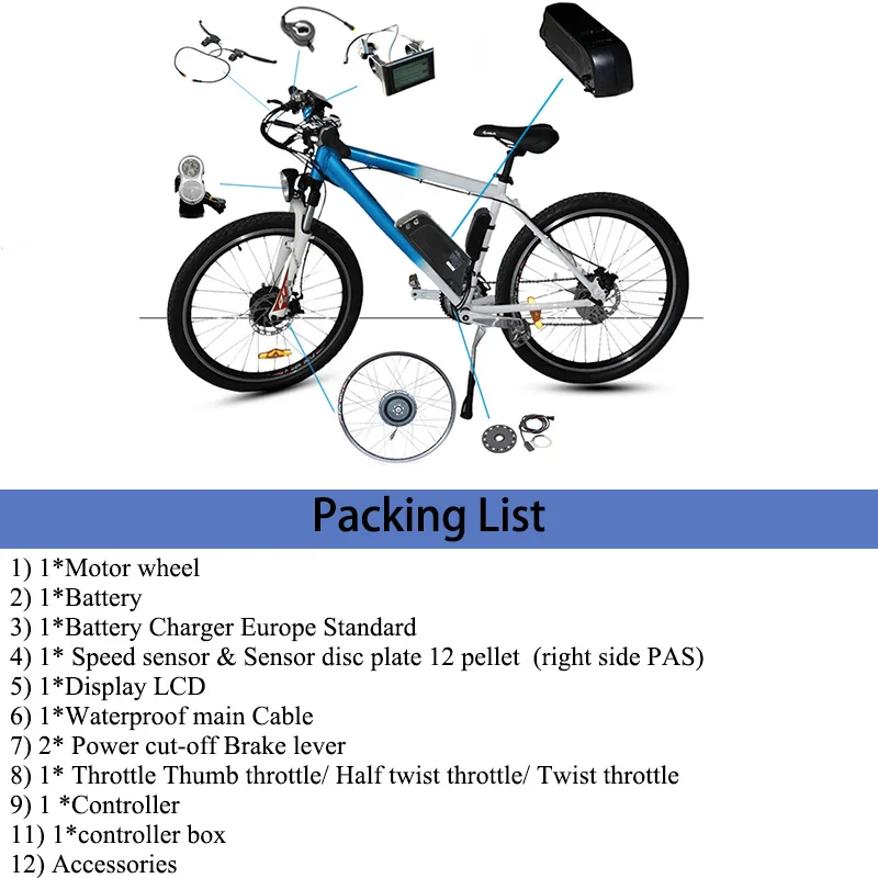 Jueshuai e bike Kit для 26 &quot700C Велосипедный Спорт Аккумуляторы электровелосипедов
