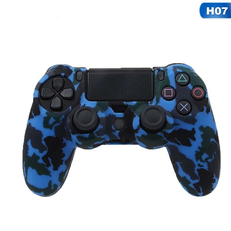 16 цветов Противоскользящий силиконовый защитный чехол для sony playstation 4 PS4 DS4 Pro тонкий контроллер защитная накладка крышки - Цвет: CEA5964H07