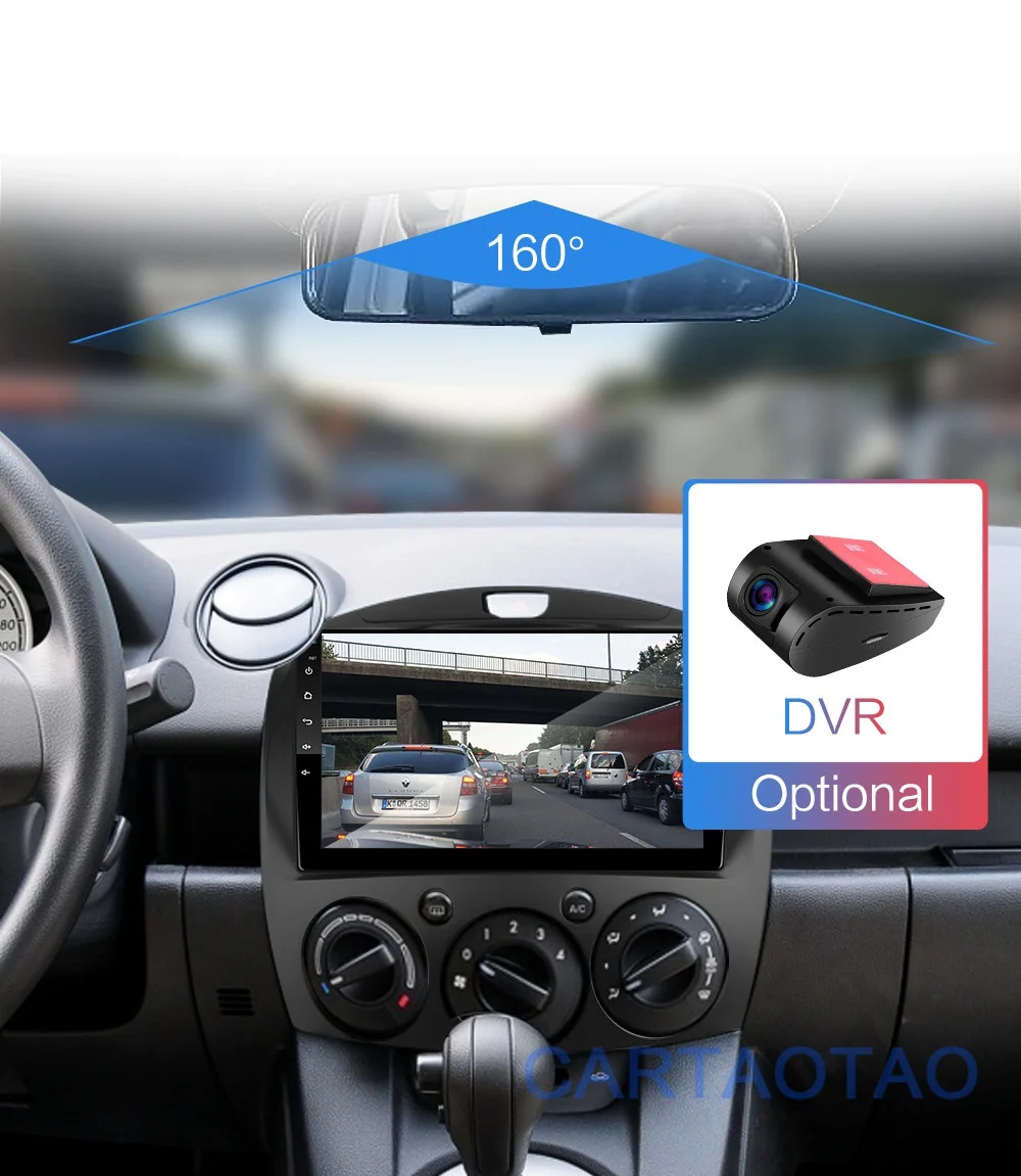 2G+ 32G " Android 8,1 GO автомобильный Радио dvd-плеер для MAZDA 2/Jinxiang/DE/третьего поколения 2007- 2Din радио gps навигация WiFi